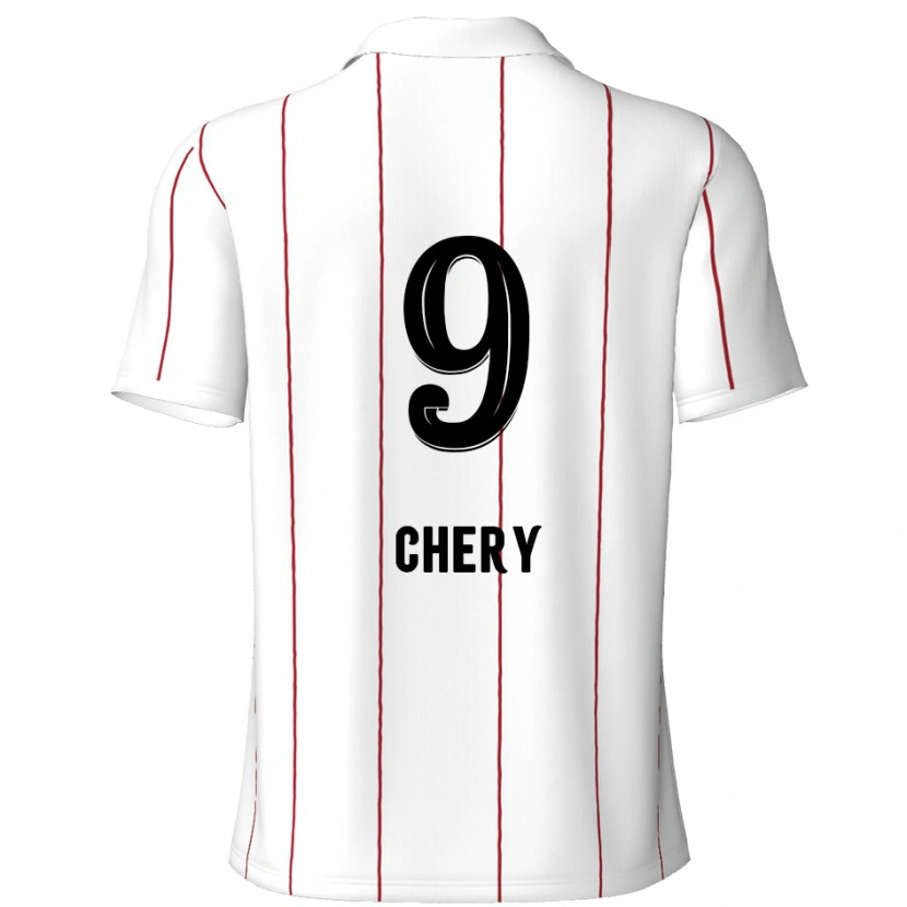 Danxen Dětské Tjaronn Chery #9 Bílá Černá Daleko Hráčské Dresy 2024/25 Dres