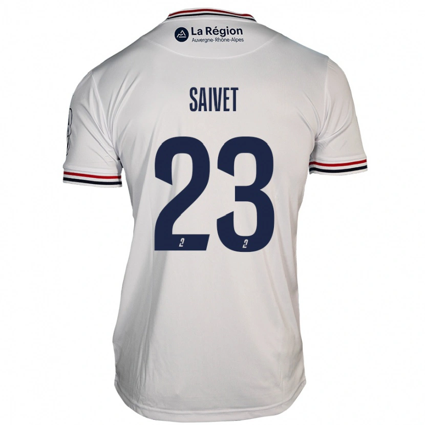 Danxen Dětské Henri Saivet #23 Bílý Daleko Hráčské Dresy 2024/25 Dres