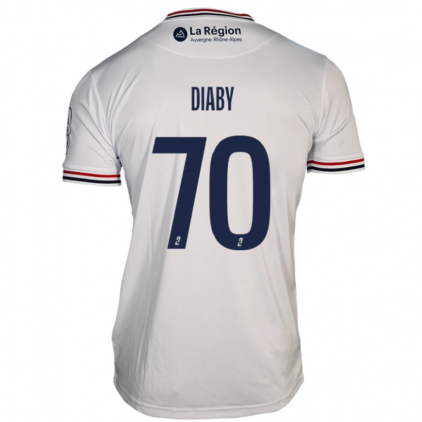 Danxen Dětské Yadaly Diaby #70 Bílý Daleko Hráčské Dresy 2024/25 Dres