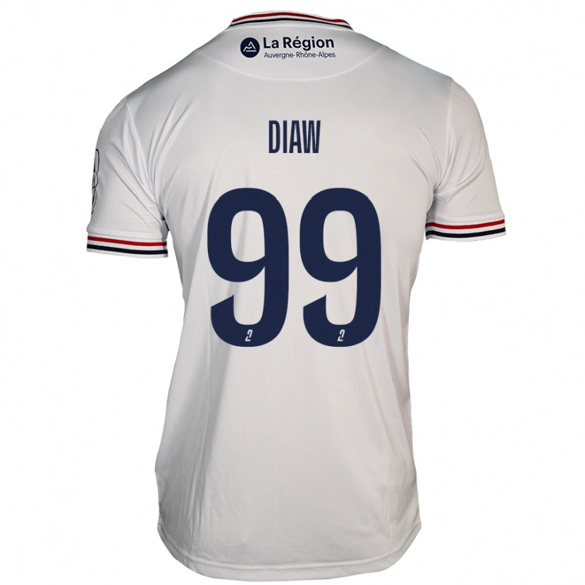 Danxen Dětské Mory Diaw #99 Bílý Daleko Hráčské Dresy 2024/25 Dres