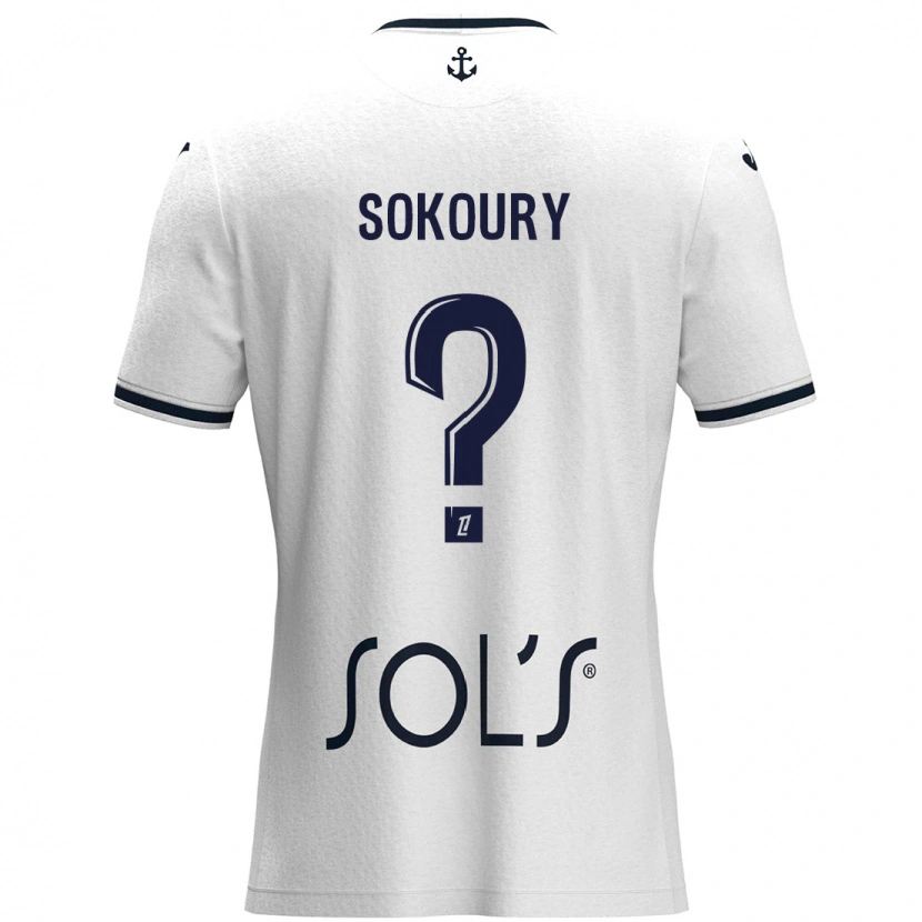 Danxen Dětské Junior Sokoury #0 Bílá Tmavě Modrá Daleko Hráčské Dresy 2024/25 Dres