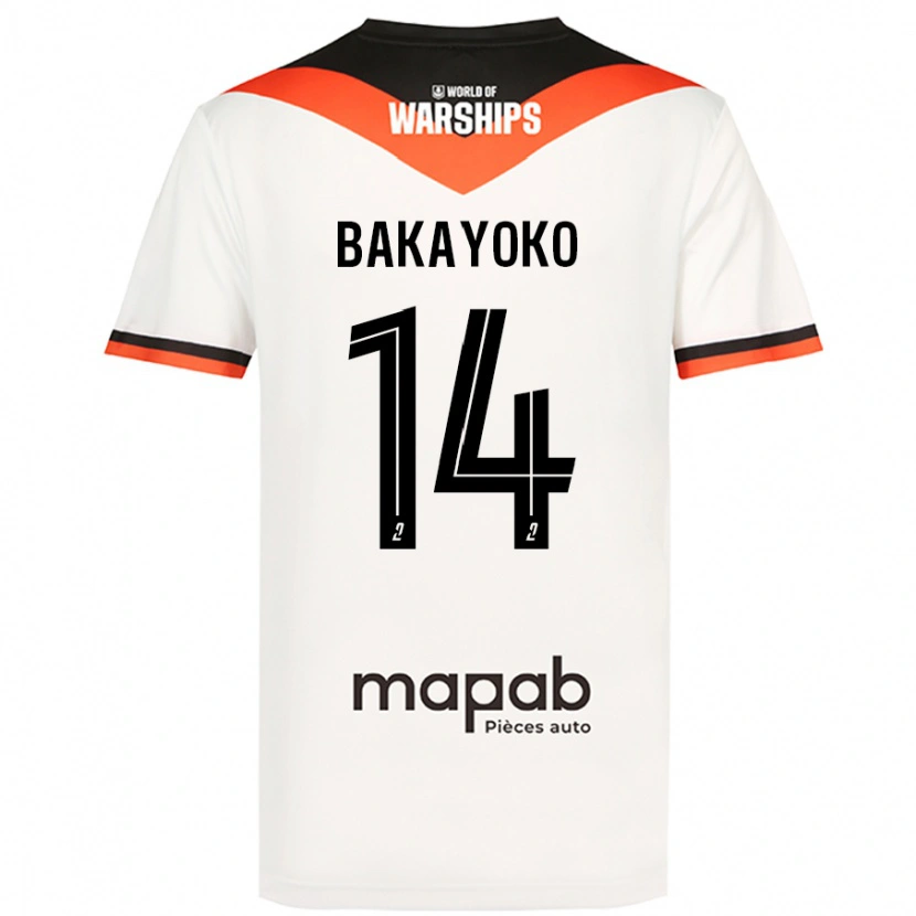 Danxen Dětské Tiemoué Bakayoko #14 Bílý Daleko Hráčské Dresy 2024/25 Dres