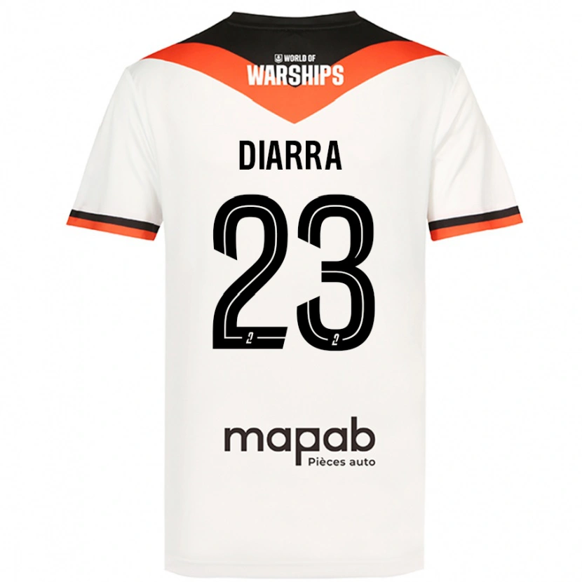 Danxen Dětské Stéphane Diarra #23 Bílý Daleko Hráčské Dresy 2024/25 Dres