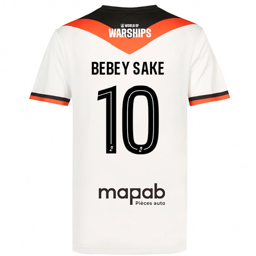 Danxen Dětské Mattéo Bebey Sake #10 Bílý Daleko Hráčské Dresy 2024/25 Dres