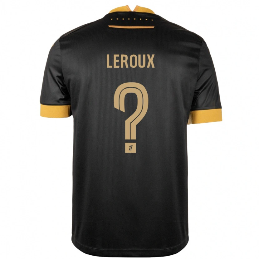 Danxen Dětské Louis Leroux #0 Černá Hnědá Daleko Hráčské Dresy 2024/25 Dres