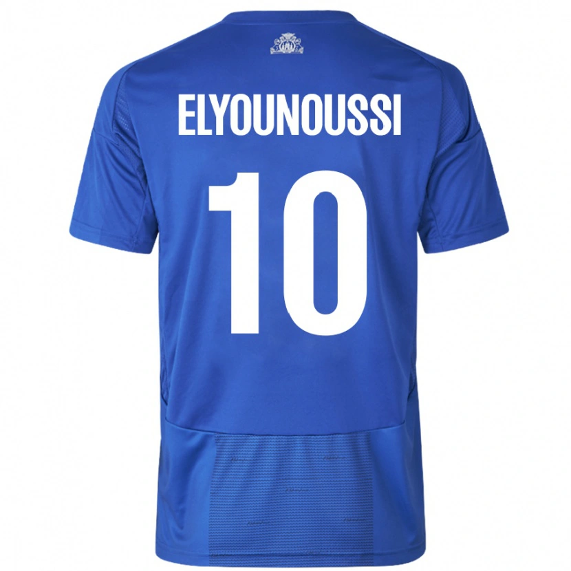 Danxen Dětské Mohamed Elyounoussi #10 Bílá Modrá Daleko Hráčské Dresy 2024/25 Dres