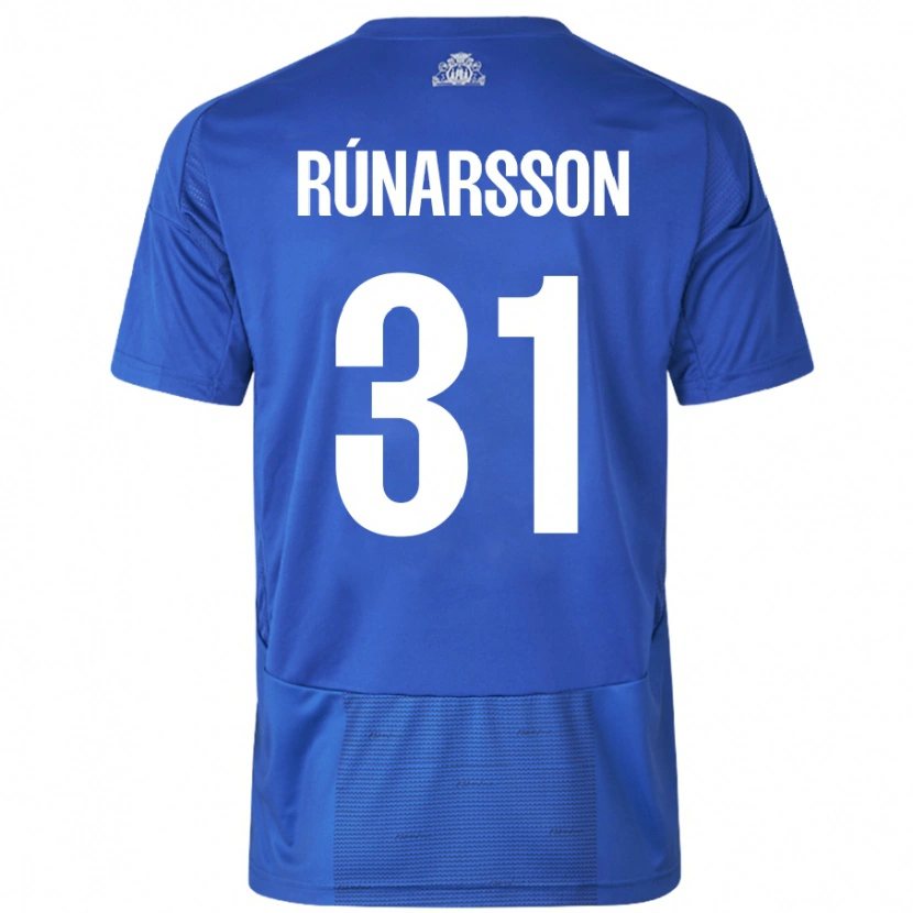 Danxen Dětské Rúnar Alex Rúnarsson #31 Bílá Modrá Daleko Hráčské Dresy 2024/25 Dres