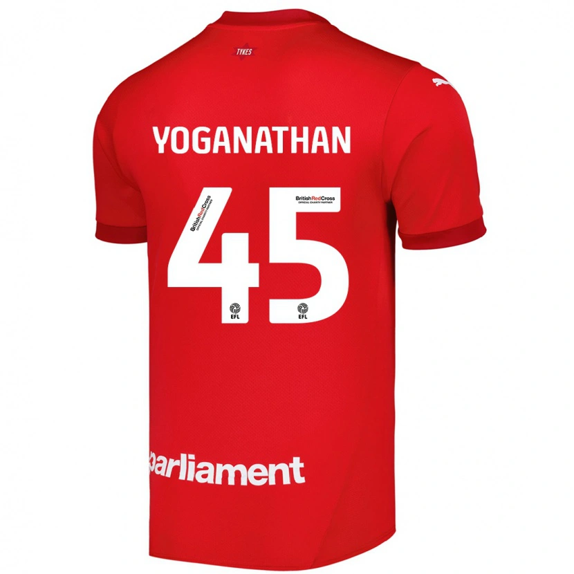 Danxen Pánské Vimal Yoganathan #45 Červený Domů Hráčské Dresy 2024/25 Dres