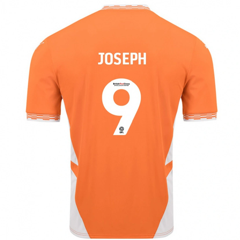 Danxen Pánské Kyle Joseph #9 Oranžová Bílá Domů Hráčské Dresy 2024/25 Dres