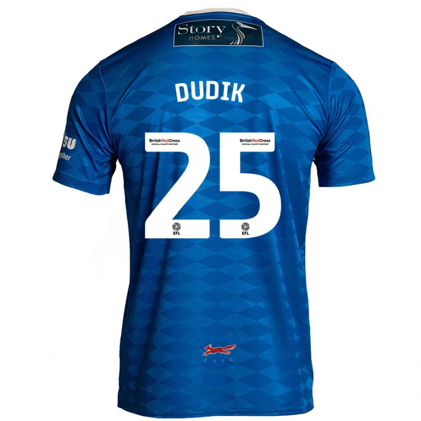 Danxen Pánské Anton Dudik #25 Modrý Domů Hráčské Dresy 2024/25 Dres