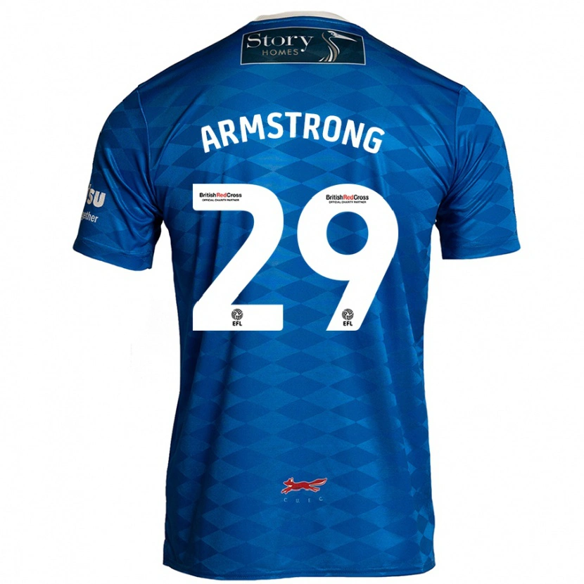 Danxen Pánské Luke Armstrong #29 Modrý Domů Hráčské Dresy 2024/25 Dres