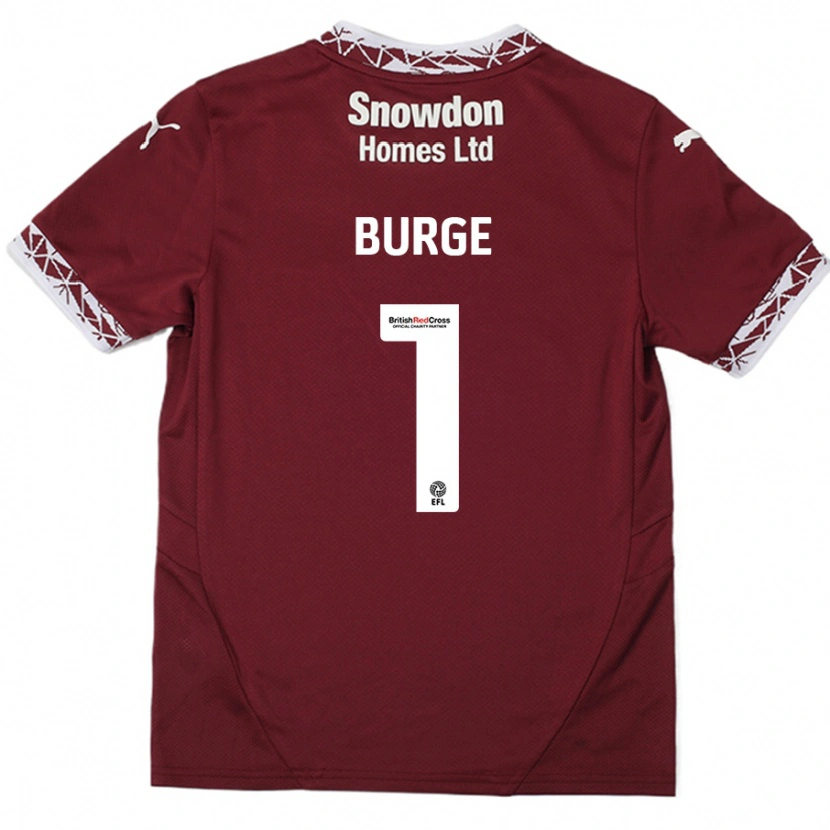 Danxen Pánské Lee Burge #1 Burgundské Domů Hráčské Dresy 2024/25 Dres