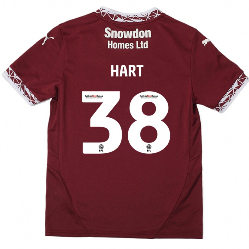 Danxen Pánské Jamari Hart #38 Burgundské Domů Hráčské Dresy 2024/25 Dres