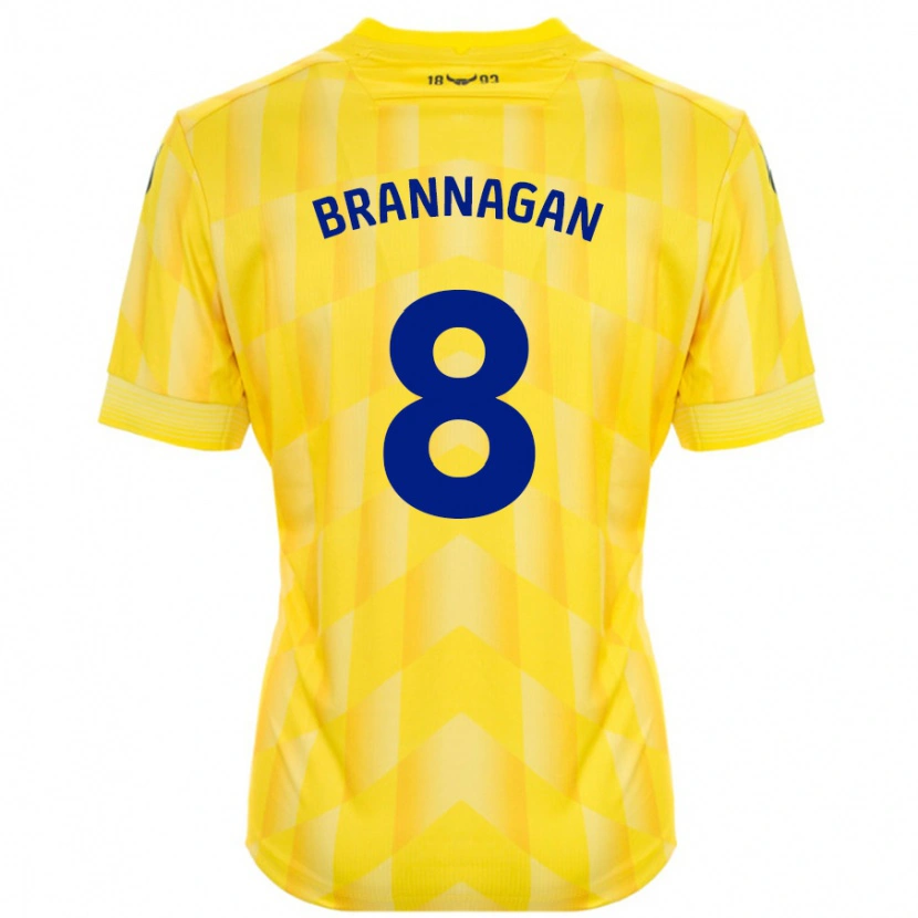 Danxen Pánské Cameron Brannagan #8 Žluť Domů Hráčské Dresy 2024/25 Dres