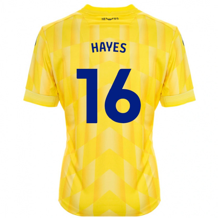 Danxen Pánské Georgia Hayes #16 Žluť Domů Hráčské Dresy 2024/25 Dres