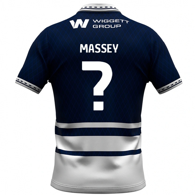 Danxen Pánské Alfie Massey #0 Námořnická Modrá Bílá Domů Hráčské Dresy 2024/25 Dres