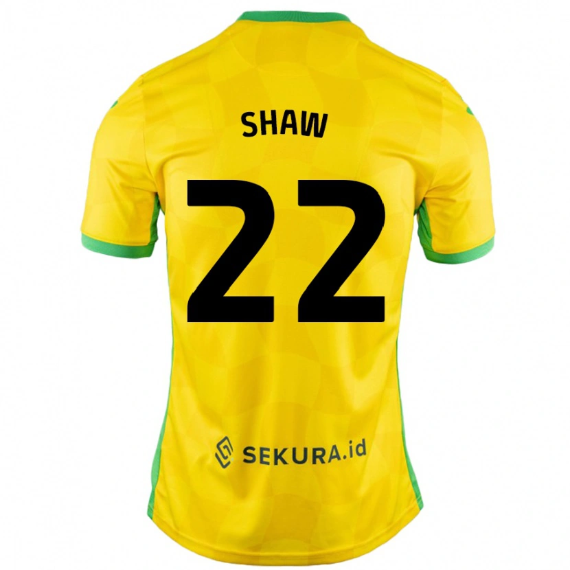 Danxen Pánské Shannon Shaw #22 Žlutá Zelená Domů Hráčské Dresy 2024/25 Dres