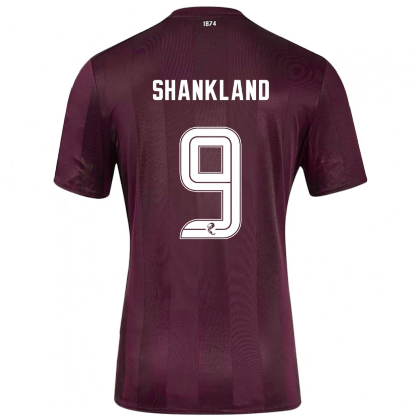 Danxen Pánské Lawrence Shankland #9 Burgundské Domů Hráčské Dresy 2024/25 Dres