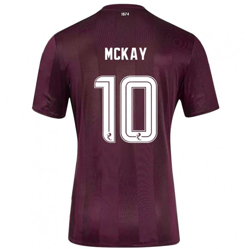 Danxen Pánské Barrie Mckay #10 Burgundské Domů Hráčské Dresy 2024/25 Dres