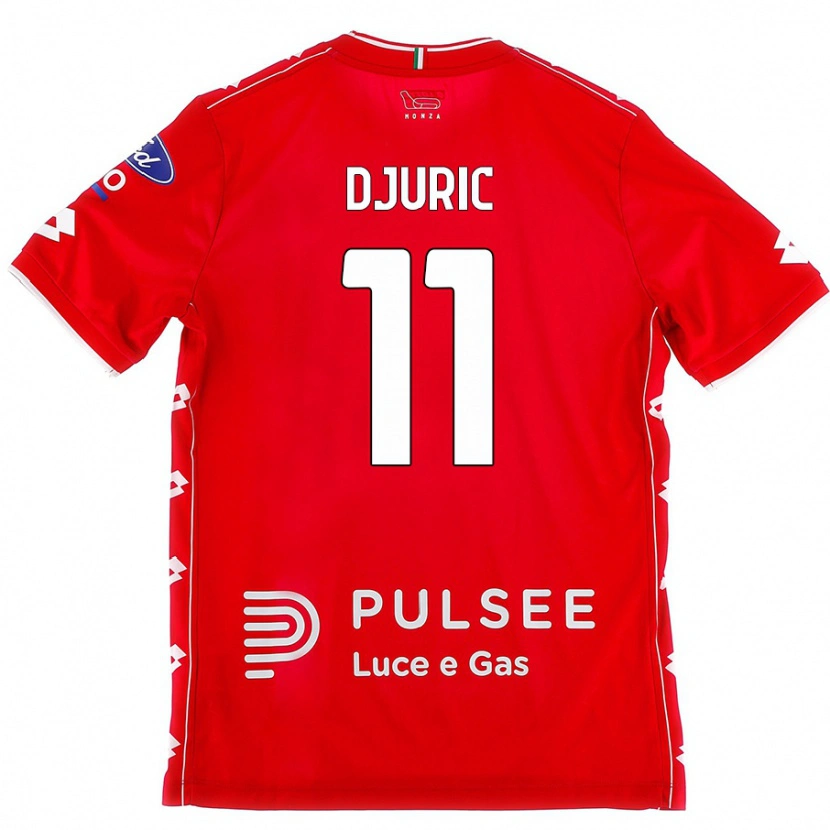 Danxen Pánské Milan Djuric #11 Červená Bílá Domů Hráčské Dresy 2024/25 Dres