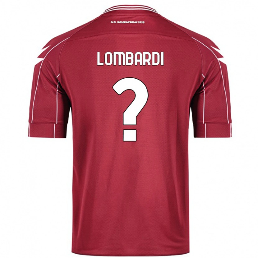 Danxen Pánské Lorenzo Lombardi #0 Burgundské Domů Hráčské Dresy 2024/25 Dres