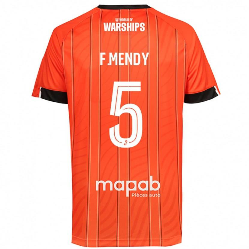 Danxen Pánské Formose Mendy #5 Pomerančový Domů Hráčské Dresy 2024/25 Dres