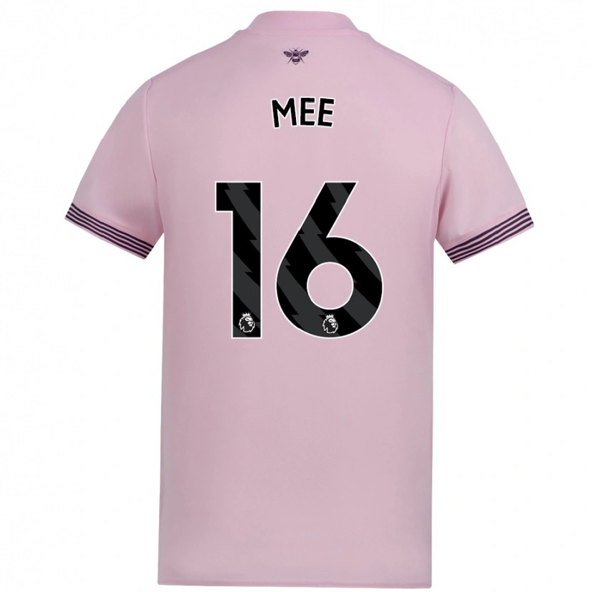 Danxen Pánské Ben Mee #16 Růžový Daleko Hráčské Dresy 2024/25 Dres