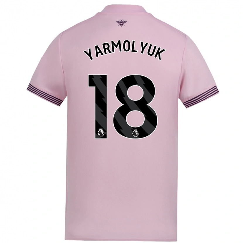 Danxen Pánské Yegor Yarmolyuk #18 Růžový Daleko Hráčské Dresy 2024/25 Dres