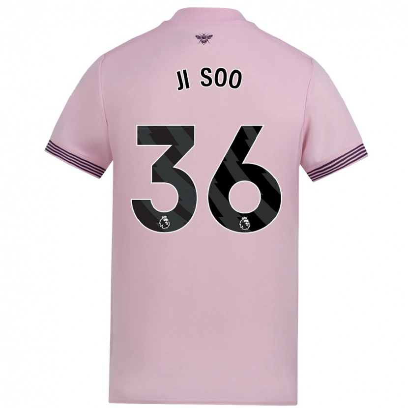 Danxen Pánské Ji-Soo Kim #36 Růžový Daleko Hráčské Dresy 2024/25 Dres