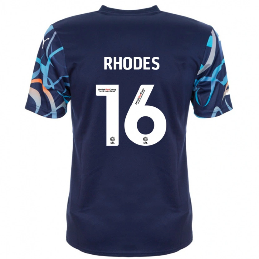 Danxen Pánské Jordan Rhodes #16 Námořnická Modrá Daleko Hráčské Dresy 2024/25 Dres