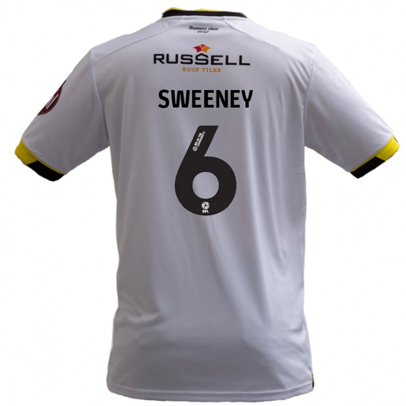 Danxen Pánské Ryan Sweeney #6 Bílý Daleko Hráčské Dresy 2024/25 Dres