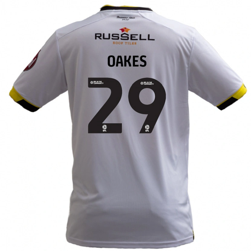 Danxen Pánské Toby Oakes #29 Bílý Daleko Hráčské Dresy 2024/25 Dres