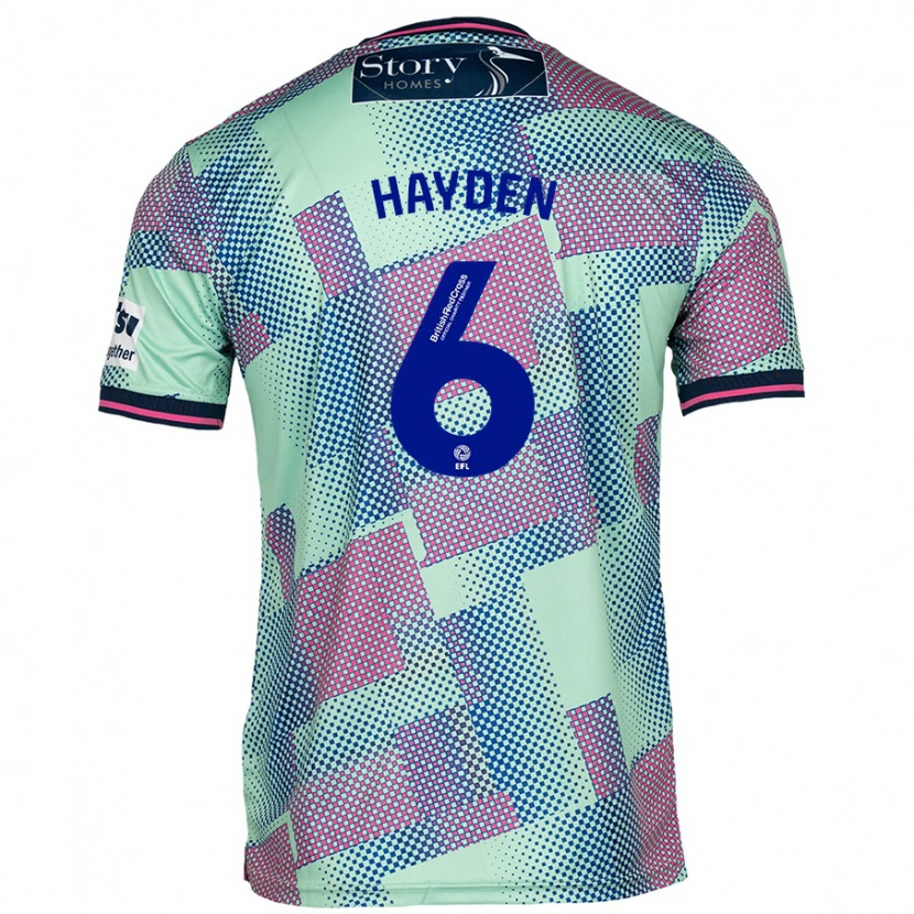 Danxen Pánské Aaron Hayden #6 Zelený Daleko Hráčské Dresy 2024/25 Dres