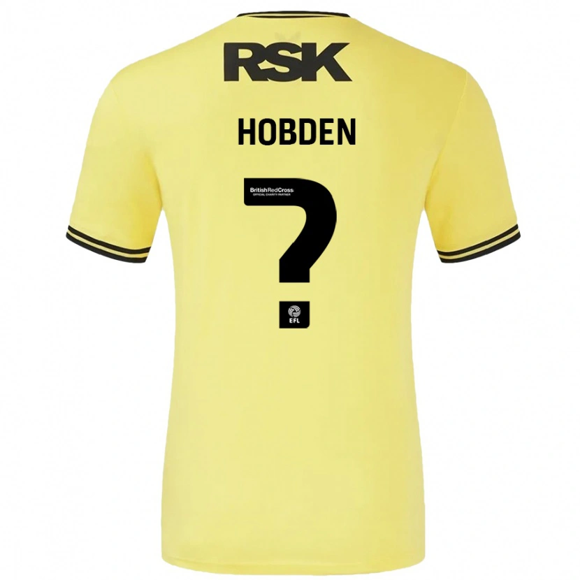 Danxen Pánské Ollie Hobden #0 Žlutá Černá Daleko Hráčské Dresy 2024/25 Dres