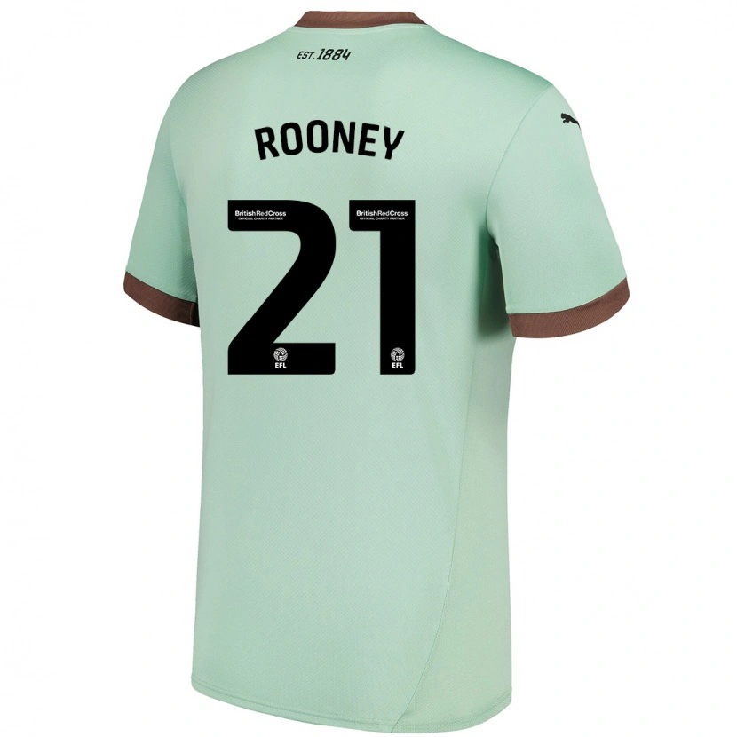 Danxen Pánské Jake Rooney #21 Bledě Zelená Daleko Hráčské Dresy 2024/25 Dres