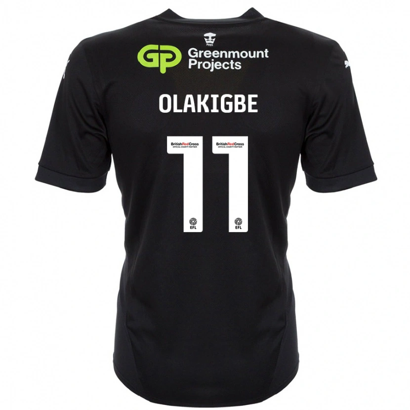 Danxen Pánské Michael Olakigbe #11 Černý Daleko Hráčské Dresy 2024/25 Dres