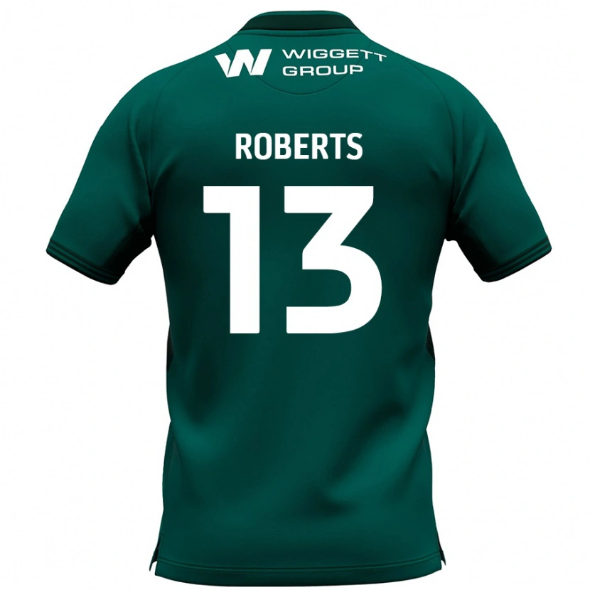 Danxen Pánské Liam Roberts #13 Zelený Daleko Hráčské Dresy 2024/25 Dres