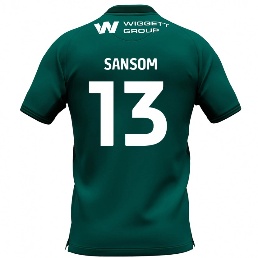 Danxen Pánské Chloe Sansom #13 Zelený Daleko Hráčské Dresy 2024/25 Dres