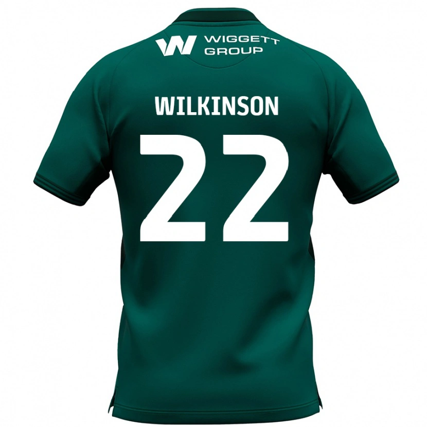 Danxen Pánské Chloe Wilkinson #22 Zelený Daleko Hráčské Dresy 2024/25 Dres