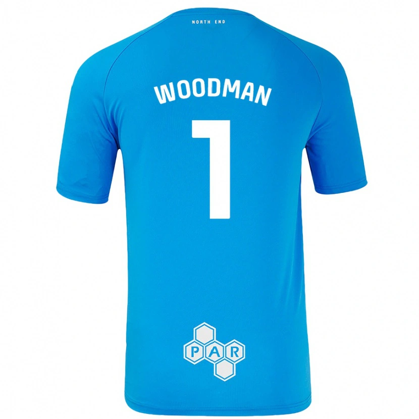 Danxen Pánské Freddie Woodman #1 Nebesky Modrá Daleko Hráčské Dresy 2024/25 Dres