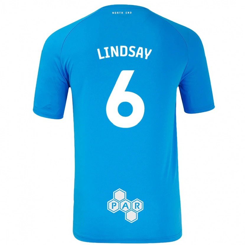 Danxen Pánské Liam Lindsay #6 Nebesky Modrá Daleko Hráčské Dresy 2024/25 Dres