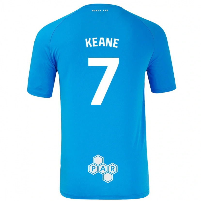 Danxen Pánské Will Keane #7 Nebesky Modrá Daleko Hráčské Dresy 2024/25 Dres