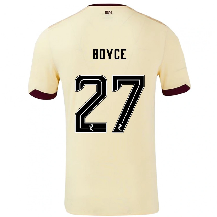 Danxen Pánské Liam Boyce #27 Burgundsko Krémová Daleko Hráčské Dresy 2024/25 Dres