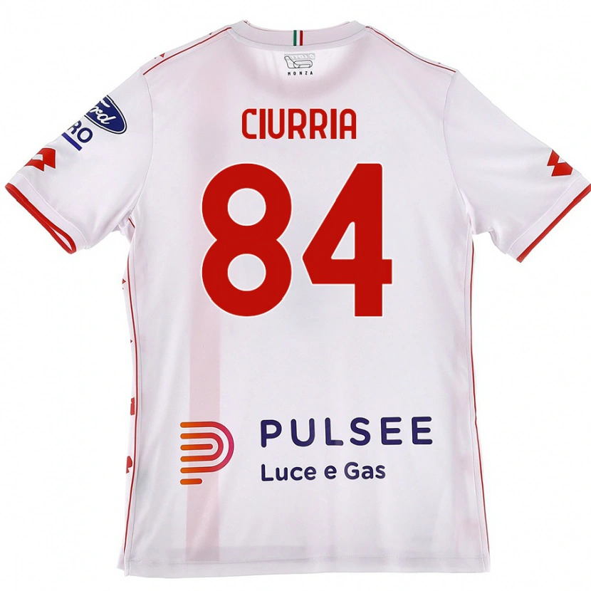 Danxen Pánské Patrick Ciurria #84 Bílá Červená Daleko Hráčské Dresy 2024/25 Dres