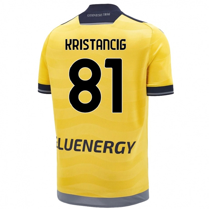 Danxen Pánské Luca Kristancig #81 Zlatý Daleko Hráčské Dresy 2024/25 Dres