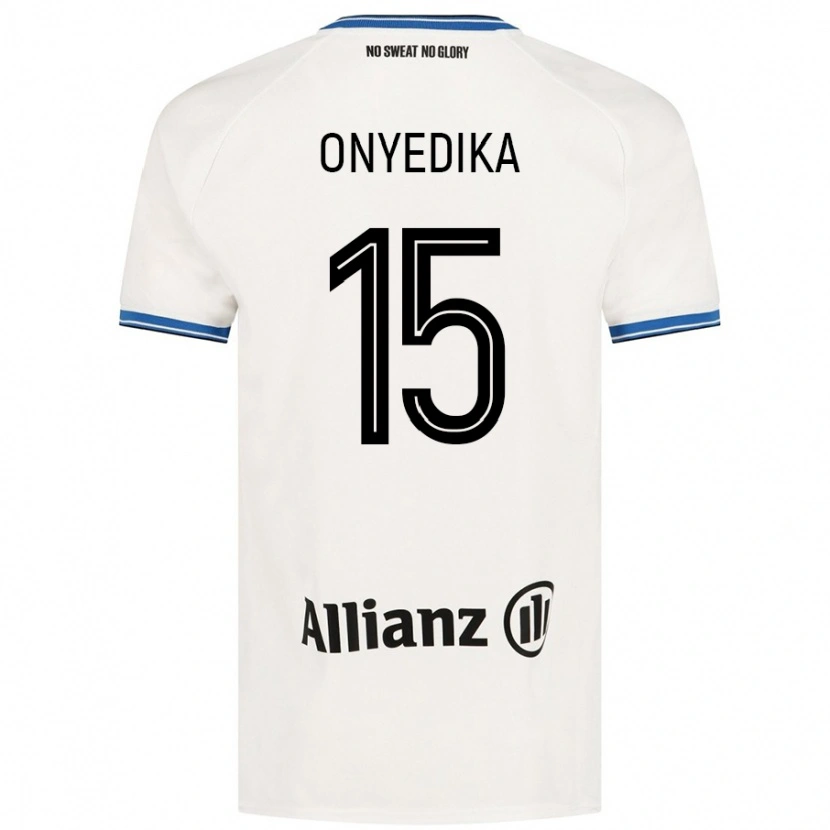 Danxen Pánské Raphael Onyedika #15 Bílý Daleko Hráčské Dresy 2024/25 Dres