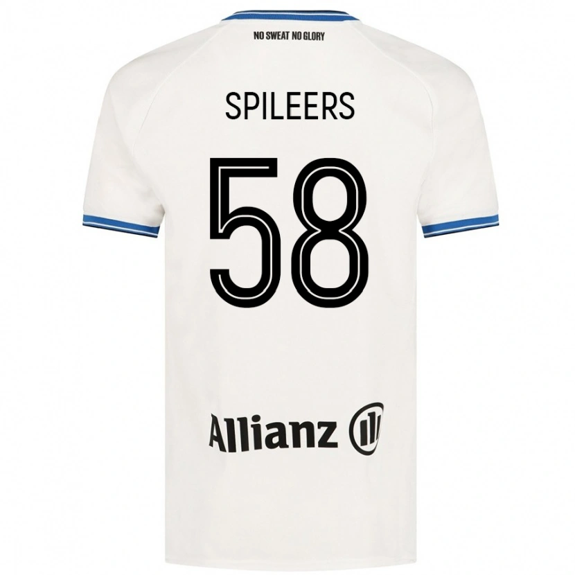 Danxen Pánské Jorne Spileers #58 Bílý Daleko Hráčské Dresy 2024/25 Dres