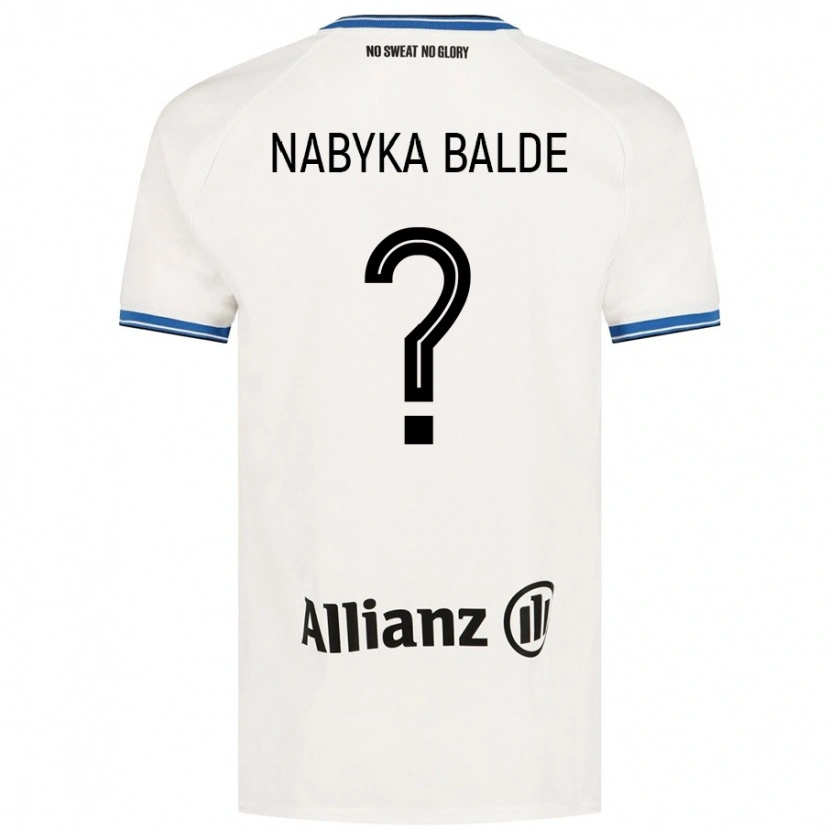 Danxen Pánské Mamadou Nabyka Balde #0 Bílý Daleko Hráčské Dresy 2024/25 Dres