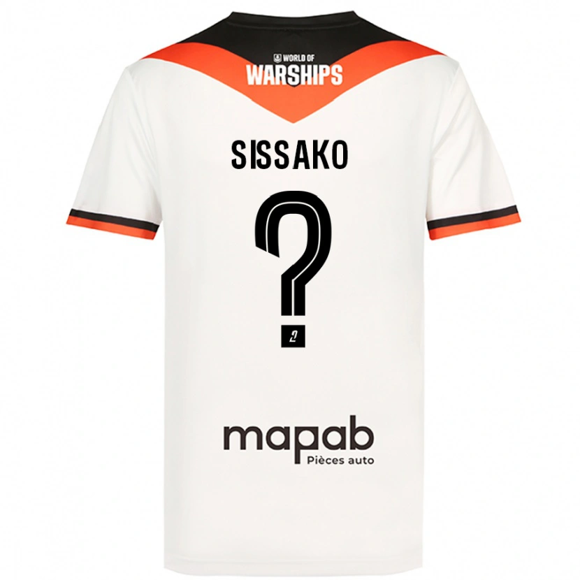 Danxen Pánské Mohamed Sissako #0 Bílý Daleko Hráčské Dresy 2024/25 Dres