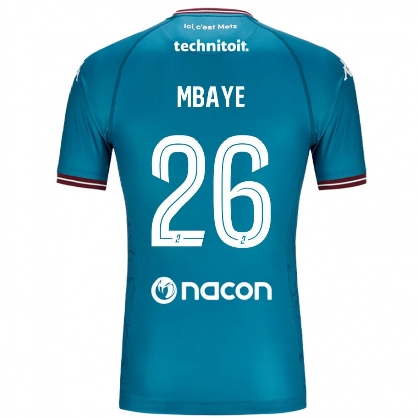 Danxen Pánské Malick Mbaye #26 Modrý Benzín Daleko Hráčské Dresy 2024/25 Dres